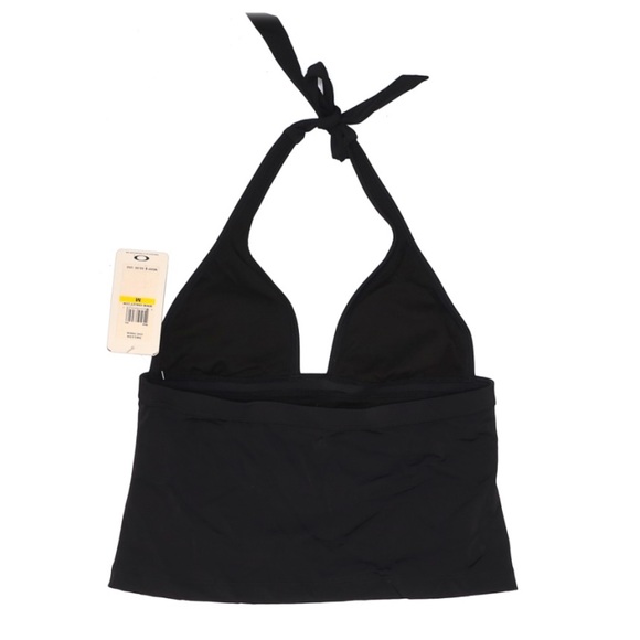NWT Oakley Cove black halter tankini top -sz M - Picture 10 of 11